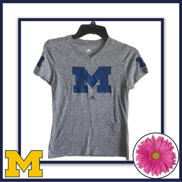 3/$10, 5/$15 - Adidas Michigan Tee – Size L/XL (See Measurements) - Picture 1 of 3